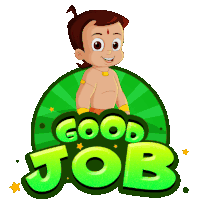 Good Job Chhota Bheem Sticker - Good Job Chhota Bheem Thumbs Up Stickers