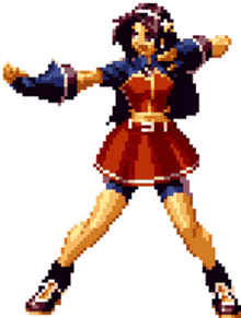 athena asamiya kof2002 stance