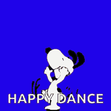 snoopy excited happy dance dancing dance