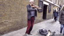 Dancing Violinist Accident GIF - Dancing Violinist Accident Smashes GIFs