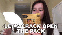 Lets Crack Open The Pack Hannah Fawcett GIF - Lets Crack Open The Pack Hannah Fawcett Lets Crack It Open GIFs