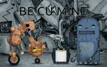Be Cu Mine Be With Me GIF - Be Cu Mine Be With Me Robotzi GIFs