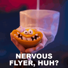 Nervous Flyer Huh Hotel Transylvania Transformania GIF - Nervous Flyer Huh Hotel Transylvania Transformania Scared Of Flying GIFs