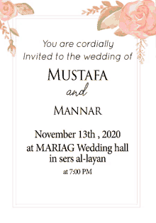 invitation mustafa