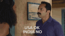 Usa Ok India No Kumbalangi GIF - Usa Ok India No Kumbalangi Fahad GIFs