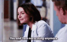 Greys Anatomy Amelia Shepherd GIF - Greys Anatomy Amelia Shepherd You And I Are Not A Thing Anymore GIFs