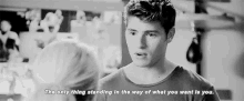 Gregg Sulkin Dropping Words Of Wisdom: The Only Thing Standing In The Way Of What You Want Is You. GIF - Gregg Sulkin Only Thing Standing In The Way Of What You Want You GIFs