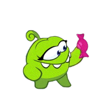 Candy Om Nom Sticker - Candy Om Nom Cut The Rope Stickers