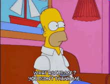 Homer Simpson You Didnt Thank Me GIF - Homer Simpson You Didnt Thank Me Thank GIFs