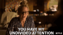 You Have My Undivided Attention Rachel Harris GIF - You Have My Undivided Attention Rachel Harris Linda Martin GIFs