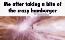 hamburger crazy meme