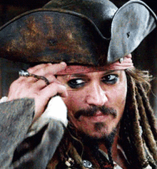 Tip Hat Jack Sparrow GIF - Tip Hat Jack Sparrow GIFs