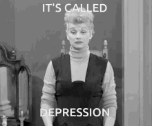 i love lucy its called depression welp shrug lucille ball