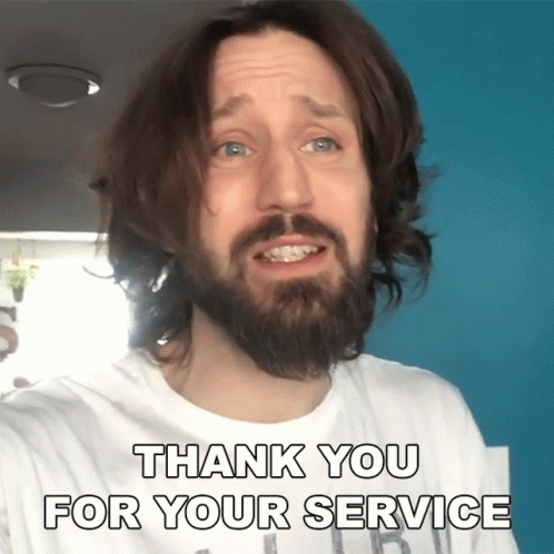 Thank You For Your Service Josh Sundquist Gif Thank You For Your Service Josh Sundquist Thanks For Serving Discover Share Gifs