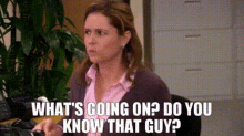The Office Pam Beesly GIF - The Office Pam Beesly Whats Going On GIFs
