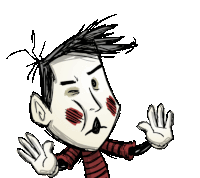 Wes Dont Starve Wes Sticker - Wes Dont Starve Wes Wes Mime Stickers