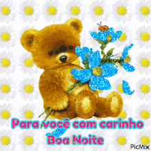 Boa Noite Good Evening GIF - Boa Noite Good Evening Teddy Bear GIFs