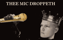 Thee Mic Droppeth Funny GIF - Thee Mic Droppeth Mic Drop Mic GIFs