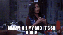 Superstore Amy Sosa GIF - Superstore Amy Sosa Mmmm Oh My God Its So Good GIFs