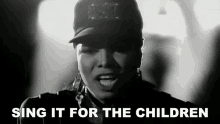 Sing It For The Children Janet Jackson GIF - Sing It For The Children Janet Jackson Rhythm Nation Song GIFs