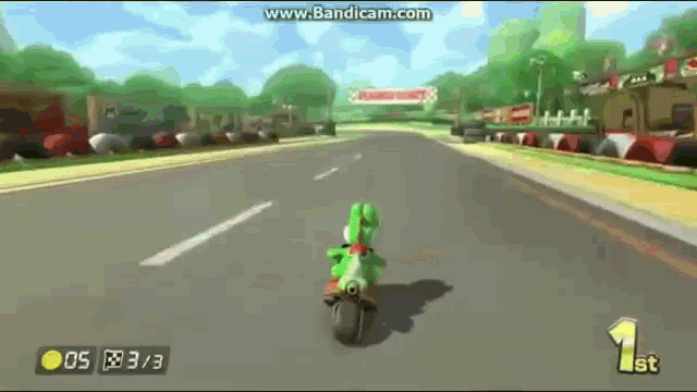 Mario Kart Yoshi GIF - Mario Kart Yoshi Video Game - Discover &amp; Share GIFs