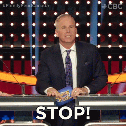 Stop Gerry Dee GIF - Stop Gerry Dee Family Feud Canada - Discover ...