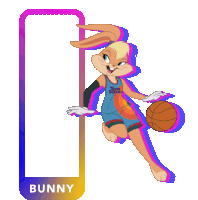 Lola Bunny Space Jam A New Legacy Sticker - Lola Bunny Space Jam A New Legacy Basketball Player Stickers