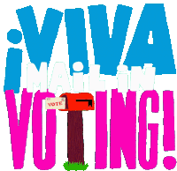 Lcv Viva Voting Sticker - Lcv Viva Voting Mail In Voting Stickers