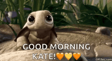 turtle cute animation good morning kate