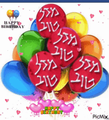 Mazal Tov Balloons GIF - Mazal Tov Balloons Birthday GIFs