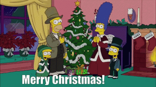 Merry Christmas GIF - Merry Christmas Simpsons - Descubre amp Comparte GIFs