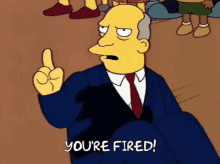 The Simpsons Superintendent Chalmers GIF - The Simpsons Superintendent Chalmers Youre Fired GIFs