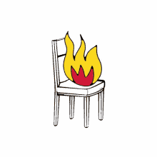 5aclub Burning Chair GIF - 5aclub Burning Chair Chair GIFs