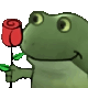 Romantic Frog Sticker - Romantic Frog Stickers