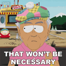 That Wont Be Necessary Cussler GIF - That Wont Be Necessary Cussler South Park GIFs