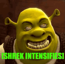 Shrek Intensifies Smile GIF - Shrek Intensifies Shrek Smile GIFs