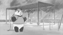 Anime Panda GIF - Anime Panda Sport GIFs
