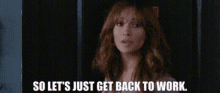 The Back Up Plan Zoe GIF - The Back Up Plan Zoe So Lets Just Get Back To Work GIFs
