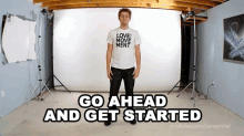 Go Ahead And Get Started Corey Vidal GIF - Go Ahead And Get Started Corey Vidal Lets Get Started GIFs