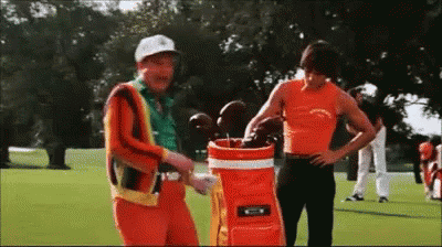 El GIF animado de Caddyshack Happy Golf Dance Dancing perfecto para tus con...