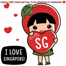National Day I Love Sg GIF - National Day I Love Sg Hearts GIFs