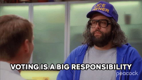 Voting Is A Big Responsibility Frank Rossitano GIF - Voting Is A Big Responsibility Frank Rossitano 30rock GIFs