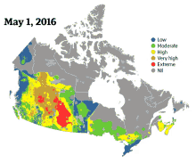alberta wildfire trend map canada