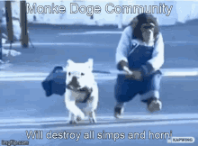 Monke Doge GIF - Monke Doge Monke Doge Community GIFs