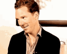 Benedict Cumberbatch Shy GIF - Benedict Cumberbatch Shy Adorable GIFs