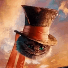 Cat The Cheshire Cat GIF - Cat The Cheshire Cat Wink GIFs