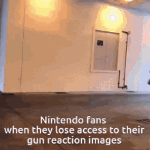 nintendo fans gun reaction lose access run