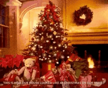 christmas presents christmas tree merry christmas
