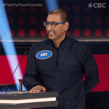 Laughing Amit GIF - Laughing Amit Family Feud Canada GIFs