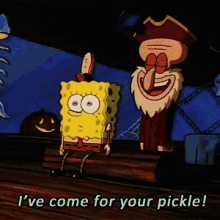 Sponge Bob Pickle GIF - Sponge Bob Pickle Squidward GIFs